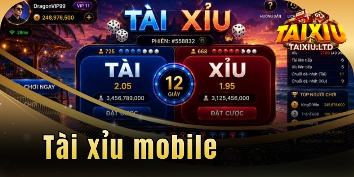 Tài xỉu mobile – Bí kíp cá cược mượt mà và hốt bạc mọi lúc mọi nơi 1 tai xiu mobile 2026 moi nhat