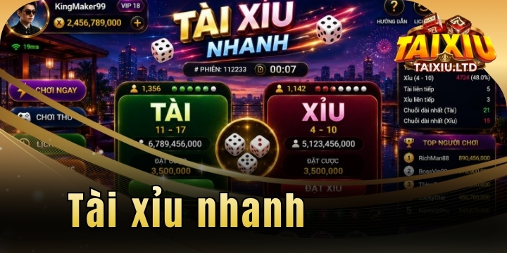 Tài xỉu nhanh – Bí kíp sinh tồn và hốt bạc tại các bàn cược 1 tai xiu nhanh 2026 moi nhat